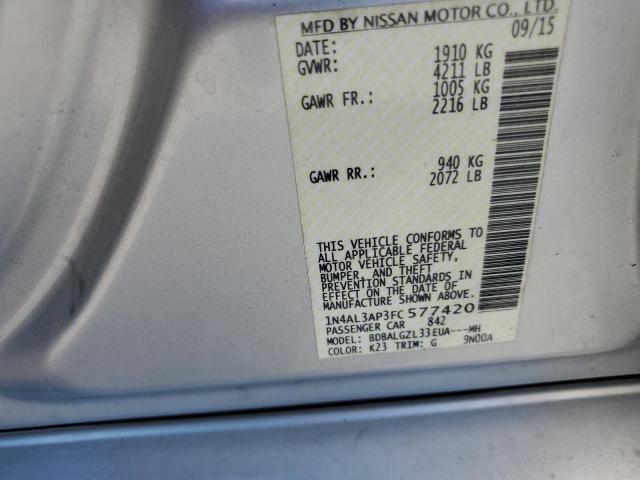 Photo 12 VIN: 1N4AL3AP3FC577420 - NISSAN ALTIMA 2.5 