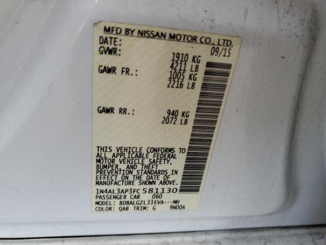 Photo 11 VIN: 1N4AL3AP3FC581130 - NISSAN ALTIMA 2.5 