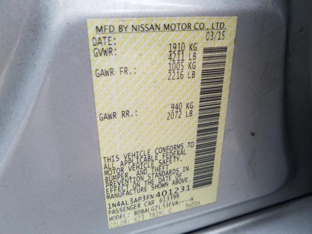 Photo 9 VIN: 1N4AL3AP3FN401231 - NISSAN ALTIMA 2.5 