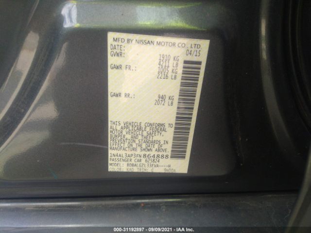 Photo 8 VIN: 1N4AL3AP3FN864888 - NISSAN ALTIMA 