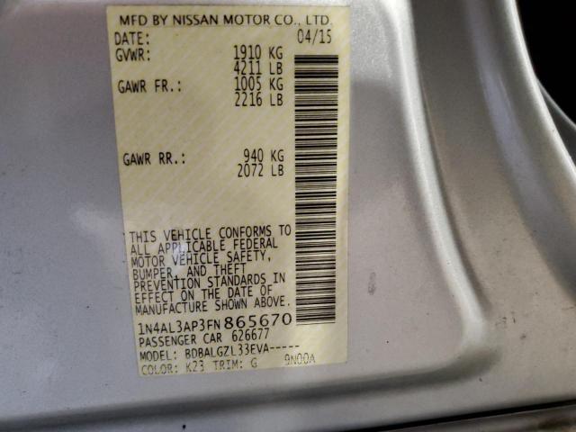 Photo 11 VIN: 1N4AL3AP3FN865670 - NISSAN ALTIMA 