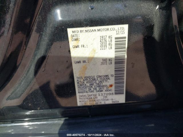 Photo 8 VIN: 1N4AL3AP3GC137098 - NISSAN ALTIMA 