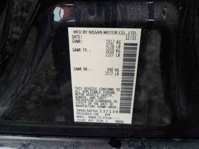 Photo 9 VIN: 1N4AL3AP3GC137134 - NISSAN ALTIMA 2.5 