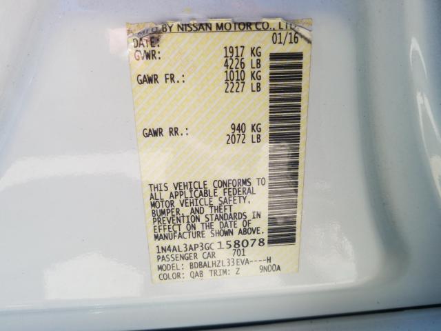 Photo 9 VIN: 1N4AL3AP3GC158078 - NISSAN ALTIMA 2.5 