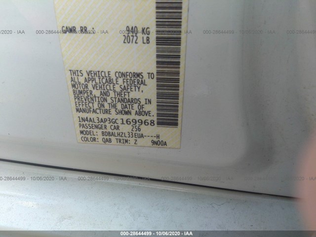 Photo 8 VIN: 1N4AL3AP3GC169968 - NISSAN ALTIMA 