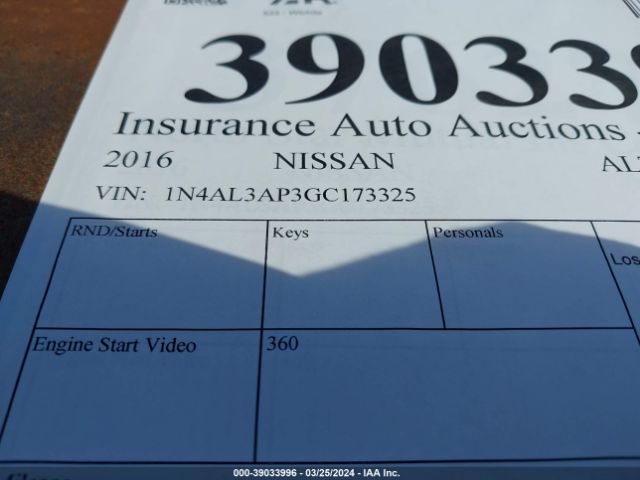 Photo 8 VIN: 1N4AL3AP3GC173325 - NISSAN ALTIMA 