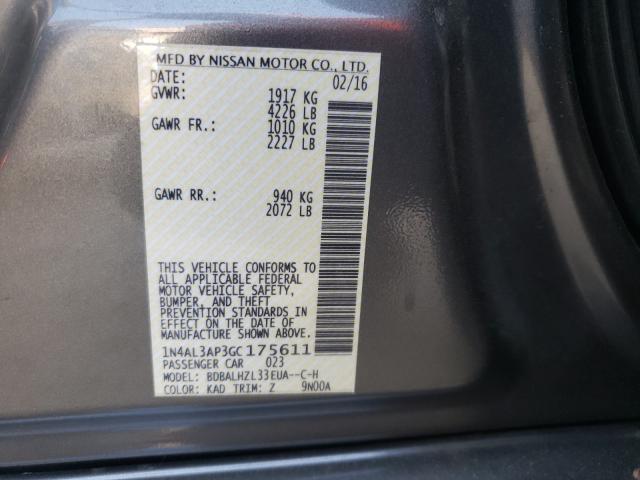 Photo 9 VIN: 1N4AL3AP3GC175611 - NISSAN ALTIMA 2.5 