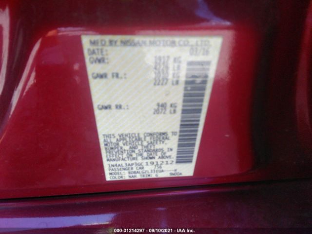 Photo 8 VIN: 1N4AL3AP3GC191212 - NISSAN ALTIMA 