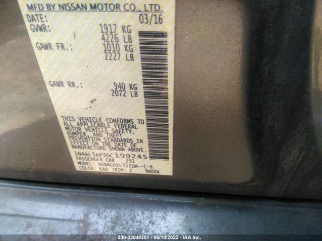 Photo 8 VIN: 1N4AL3AP3GC199245 - NISSAN ALTIMA 