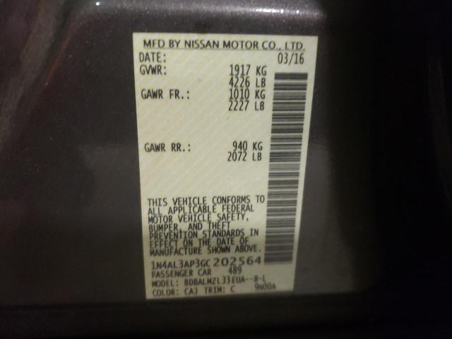 Photo 9 VIN: 1N4AL3AP3GC202564 - NISSAN ALTIMA 