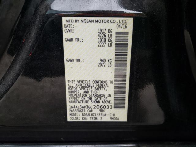 Photo 9 VIN: 1N4AL3AP3GC206033 - NISSAN ALTIMA 2.5 