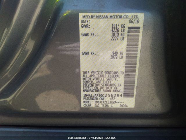 Photo 8 VIN: 1N4AL3AP3GC256284 - NISSAN ALTIMA 