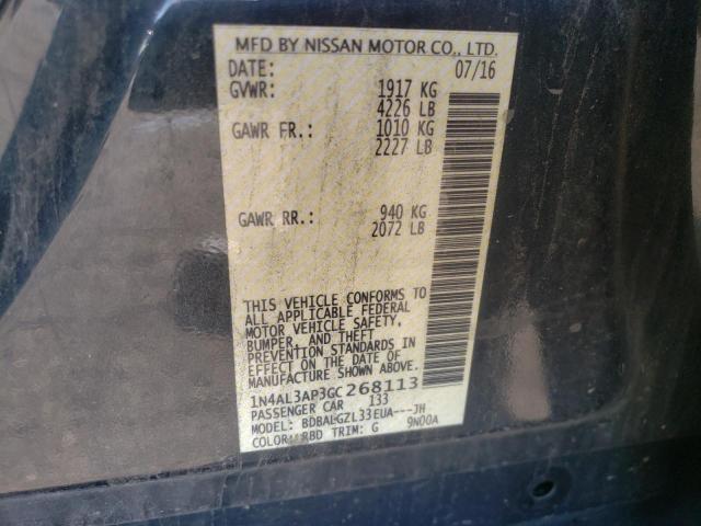 Photo 9 VIN: 1N4AL3AP3GC268113 - NISSAN ALTIMA 2.5 