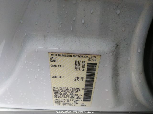 Photo 8 VIN: 1N4AL3AP3GC271867 - NISSAN ALTIMA 