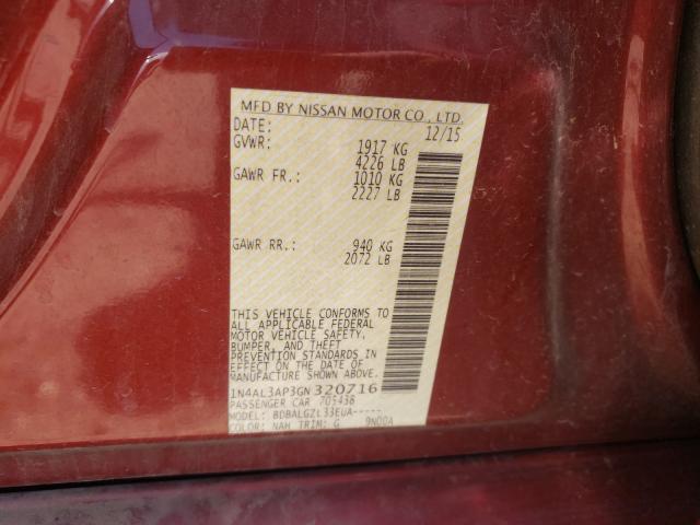 Photo 9 VIN: 1N4AL3AP3GN320716 - NISSAN ALTIMA 2.5 