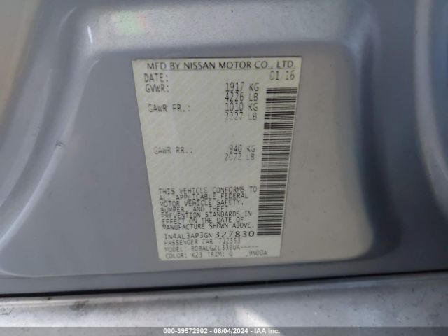 Photo 8 VIN: 1N4AL3AP3GN327830 - NISSAN ALTIMA 