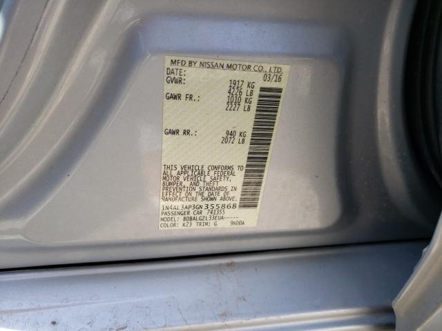 Photo 9 VIN: 1N4AL3AP3GN355868 - NISSAN ALTIMA 2.5 