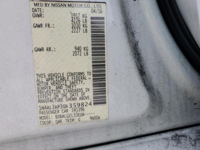 Photo 11 VIN: 1N4AL3AP3GN359824 - NISSAN ALTIMA 2.5 