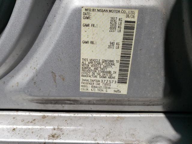 Photo 11 VIN: 1N4AL3AP3GN372573 - NISSAN ALTIMA 2.5 