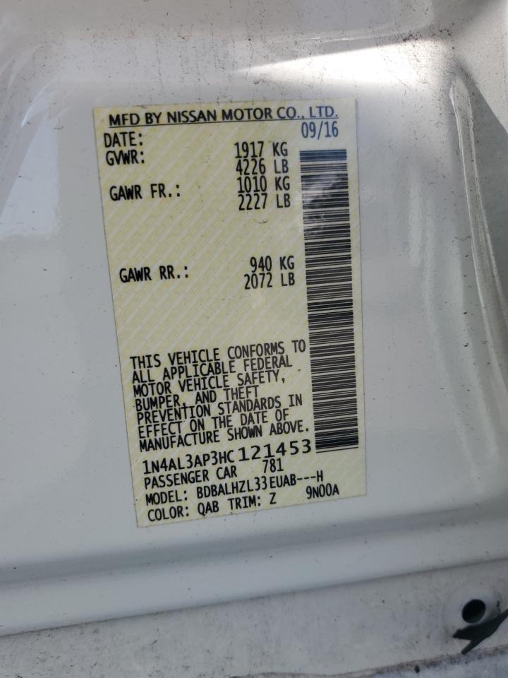 Photo 11 VIN: 1N4AL3AP3HC121453 - NISSAN ALTIMA 