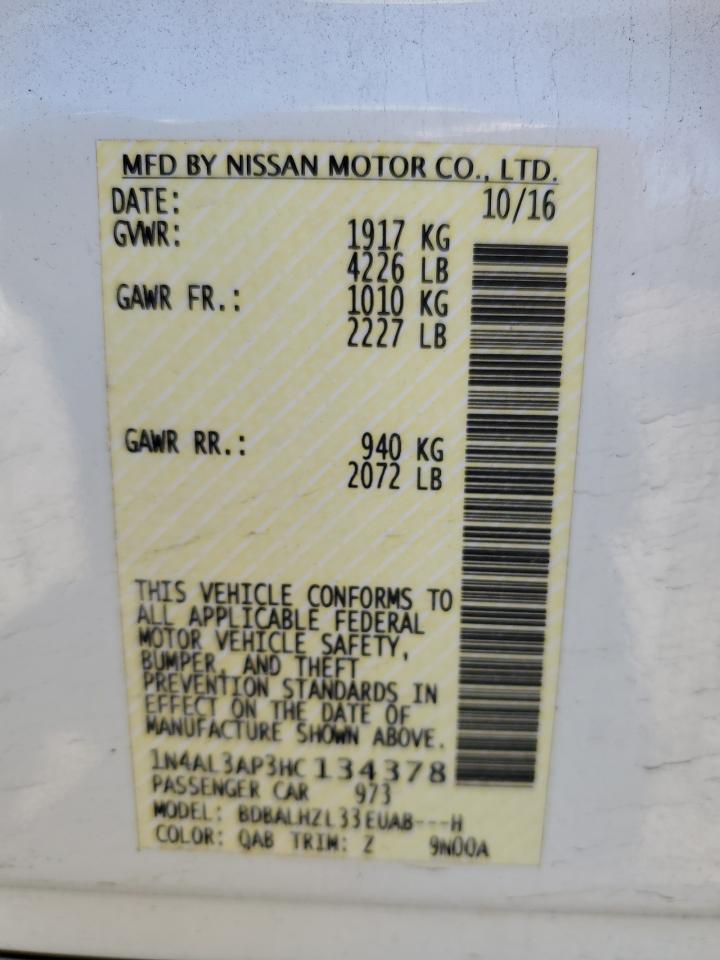 Photo 11 VIN: 1N4AL3AP3HC134378 - NISSAN ALTIMA 