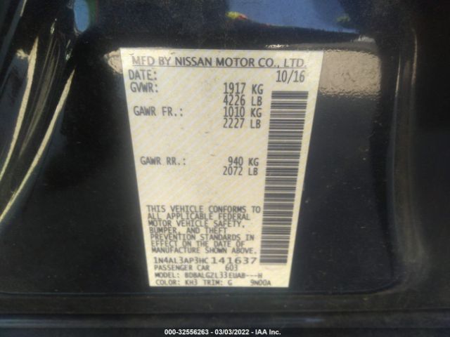 Photo 8 VIN: 1N4AL3AP3HC141637 - NISSAN ALTIMA 