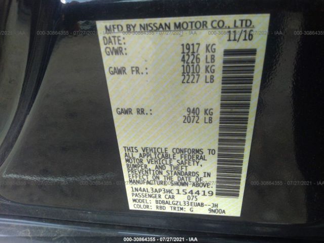 Photo 8 VIN: 1N4AL3AP3HC154419 - NISSAN ALTIMA 