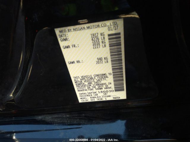 Photo 8 VIN: 1N4AL3AP3HC186030 - NISSAN ALTIMA 