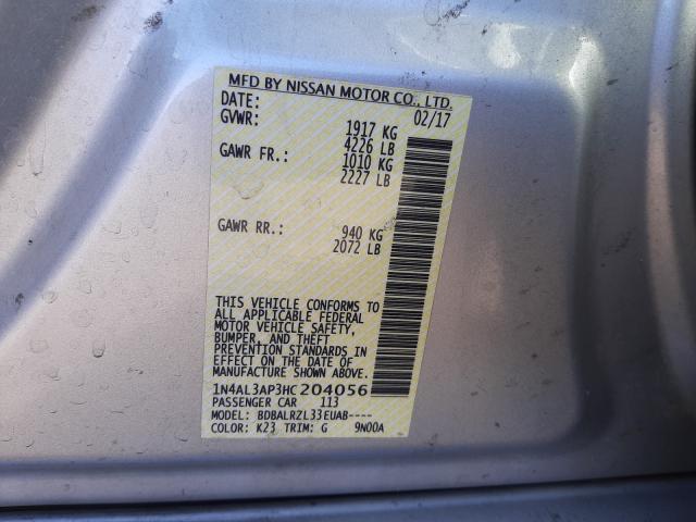 Photo 9 VIN: 1N4AL3AP3HC204056 - NISSAN ALTIMA 2.5 