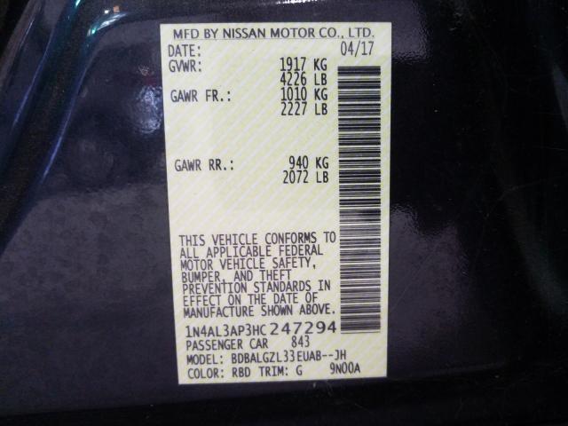 Photo 9 VIN: 1N4AL3AP3HC247294 - NISSAN ALTIMA 2.5 