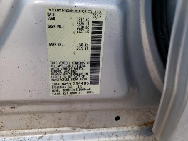 Photo 9 VIN: 1N4AL3AP3HC254486 - NISSAN ALTIMA 2.5 