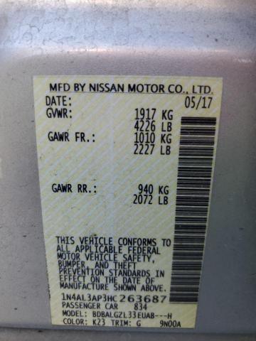 Photo 11 VIN: 1N4AL3AP3HC263687 - NISSAN ALTIMA 2.5 