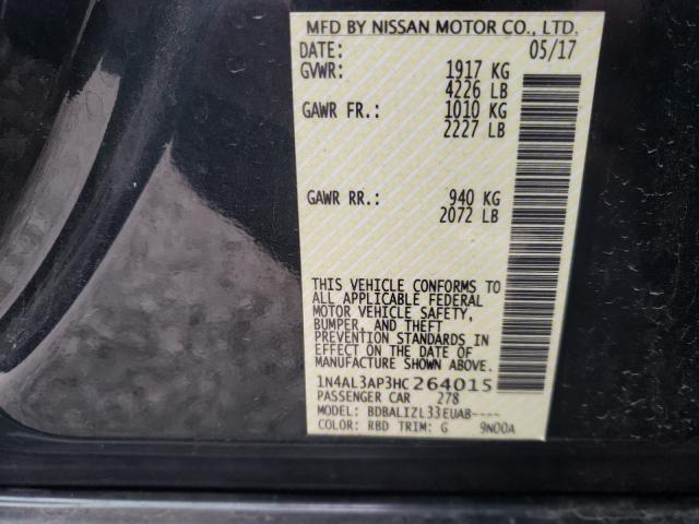 Photo 9 VIN: 1N4AL3AP3HC264015 - NISSAN ALTIMA 2.5 