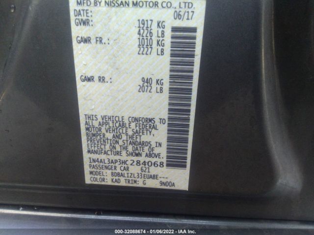 Photo 8 VIN: 1N4AL3AP3HC284068 - NISSAN ALTIMA 