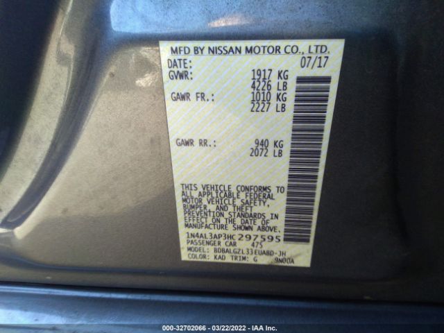 Photo 8 VIN: 1N4AL3AP3HC297595 - NISSAN ALTIMA 