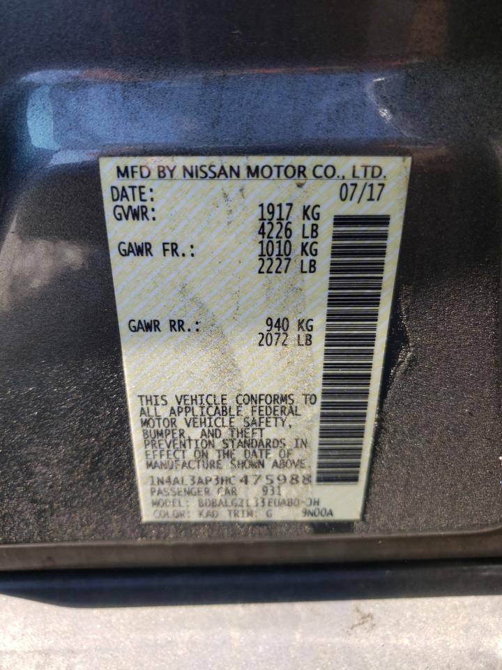 Photo 12 VIN: 1N4AL3AP3HC475988 - NISSAN ALTIMA 