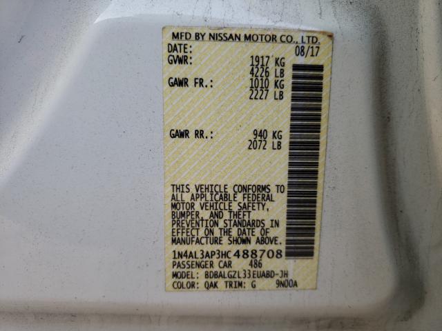 Photo 9 VIN: 1N4AL3AP3HC488708 - NISSAN ALTIMA 2.5 