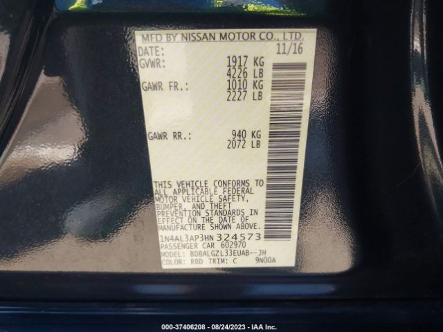 Photo 8 VIN: 1N4AL3AP3HN324573 - NISSAN ALTIMA 