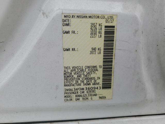 Photo 11 VIN: 1N4AL3AP3HN360943 - NISSAN ALTIMA 2.5 