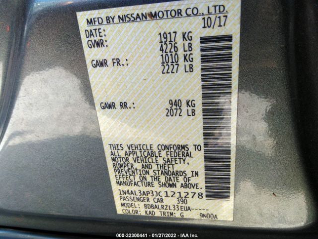 Photo 8 VIN: 1N4AL3AP3JC121278 - NISSAN ALTIMA 