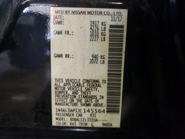 Photo 11 VIN: 1N4AL3AP3JC145564 - NISSAN ALTIMA 2.5 