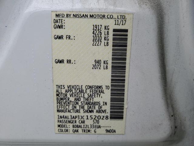 Photo 11 VIN: 1N4AL3AP3JC152028 - NISSAN ALTIMA 2.5 