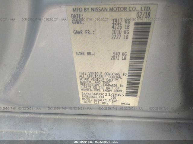 Photo 8 VIN: 1N4AL3AP3JC210865 - NISSAN ALTIMA 