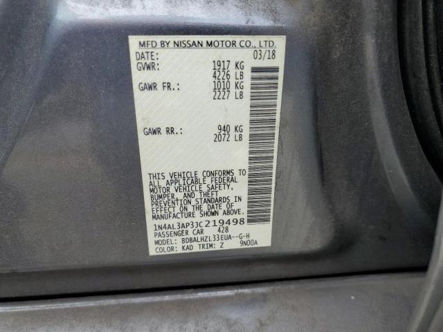 Photo 12 VIN: 1N4AL3AP3JC219498 - NISSAN ALTIMA 2.5 