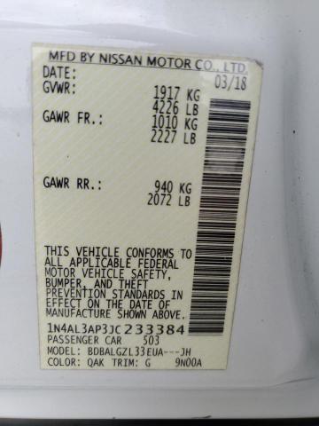 Photo 12 VIN: 1N4AL3AP3JC233384 - NISSAN ALTIMA 