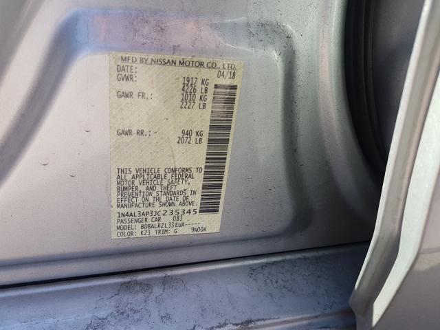 Photo 9 VIN: 1N4AL3AP3JC235345 - NISSAN ALTIMA 2.5 