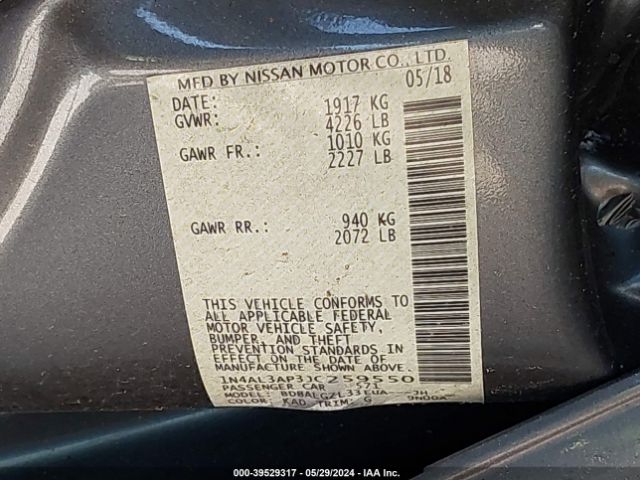 Photo 8 VIN: 1N4AL3AP3JC259550 - NISSAN ALTIMA 