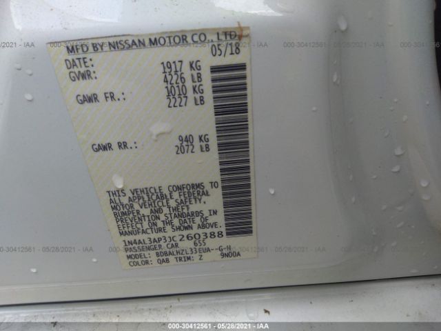 Photo 8 VIN: 1N4AL3AP3JC260388 - NISSAN ALTIMA 