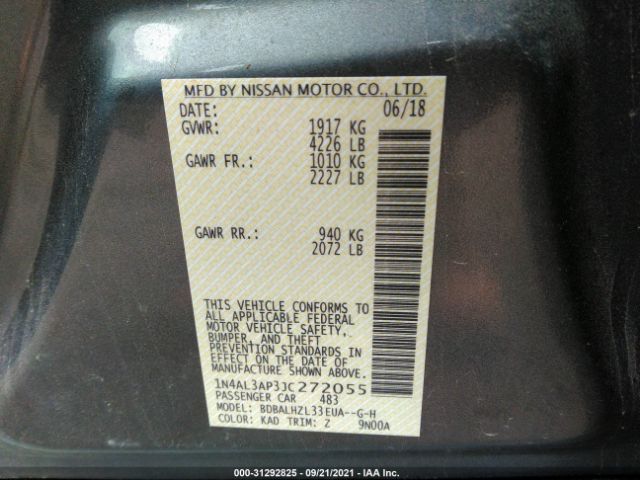 Photo 8 VIN: 1N4AL3AP3JC272055 - NISSAN ALTIMA 