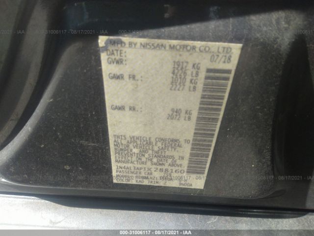 Photo 8 VIN: 1N4AL3AP3JC288160 - NISSAN ALTIMA 